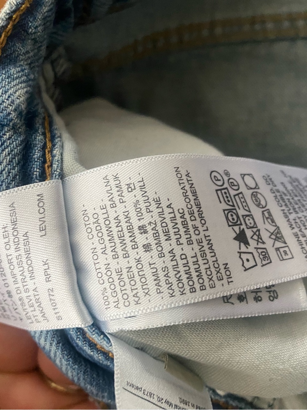 Levi's Cinch Baggy Jeans - Light Blue Size 31 - Picture 8 of 13